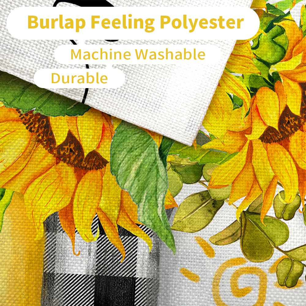 CROWNED BEAUTY sunflower flag enhances garden decor and curb appeal.