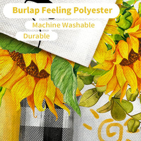 CROWNED BEAUTY sunflower flag enhances garden decor and curb appeal.