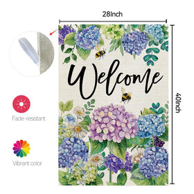 CROWNED BEAUTY flag with side tabs for secure attachment