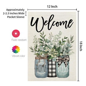 CROWNED BEAUTY 12x18 inch flag fits standard flag stands.