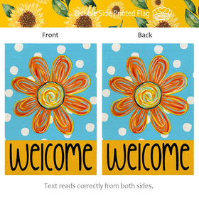 CROWNED BEAUTY standard garden flag size fits common stands for easy display.