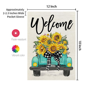 CROWNED BEAUTY summer sunflowers design brightening yard and balcony.