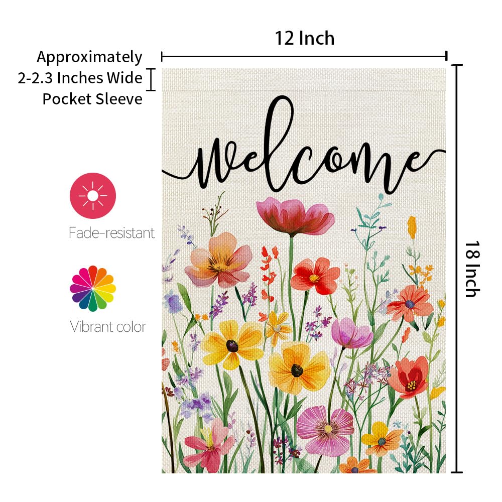 CROWNED BEAUTY vibrant wildflower design brightens any garden or entryway.