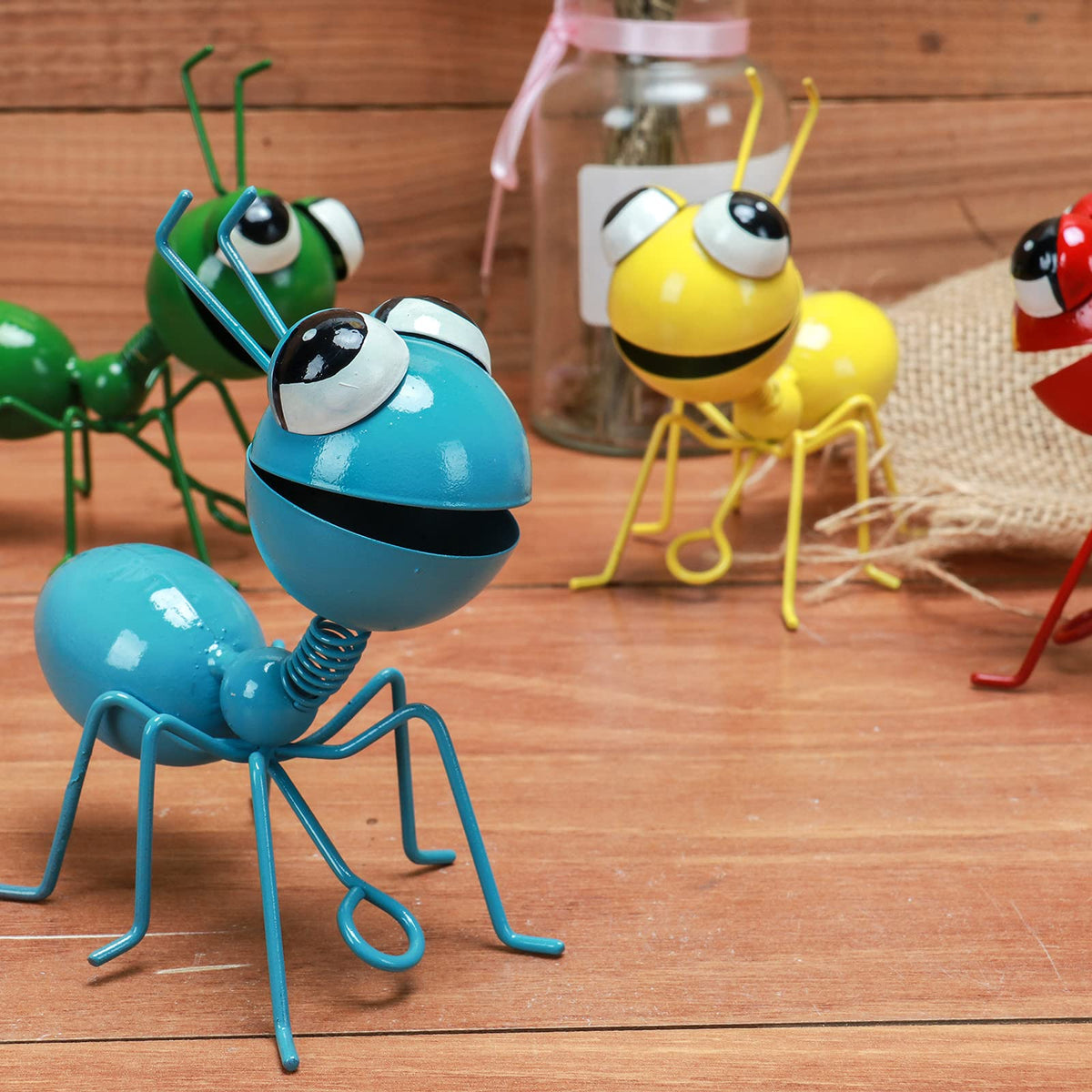Cruis Cuka red ant yard art figurine brightens garden borders and planters