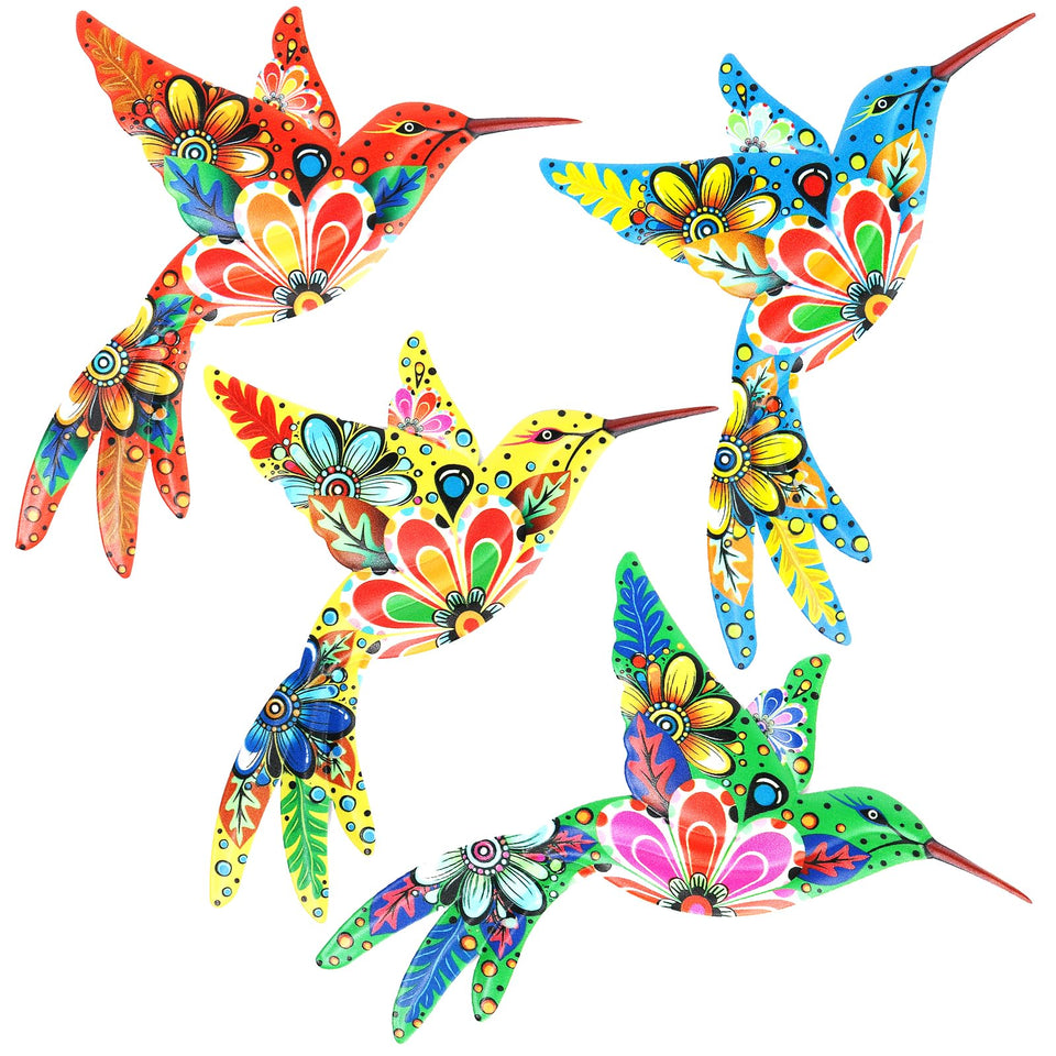 Cruis Cuka hummingbird wall art mounted on fence for vibrant outdoor decor