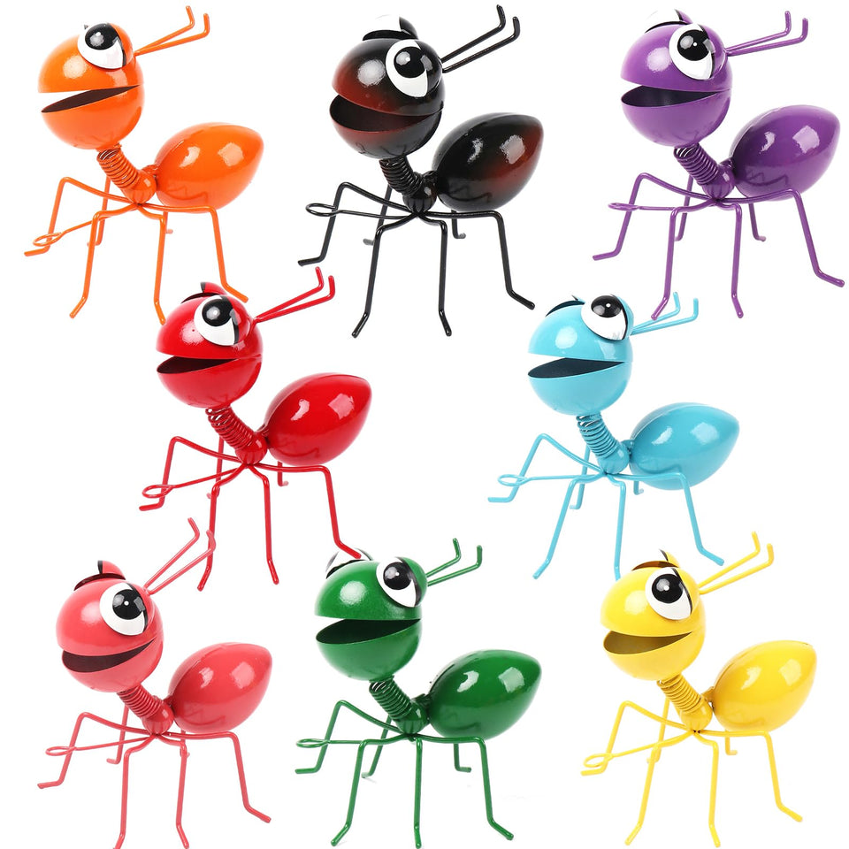 Cruis Cuka metal ants yard art decor enhances outdoor color and charm