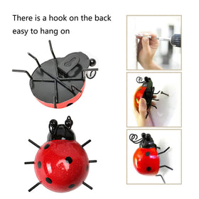 Cruis Cuka rustproof ladybug garden decor withstands seasons for long-lasting yard charm.