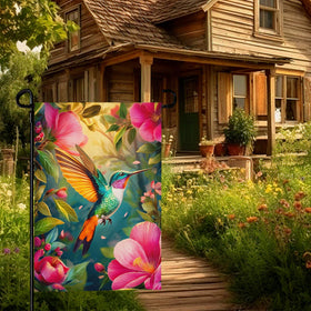 Cryfox double-sided bird flag stays readable from both sides for versatile display.