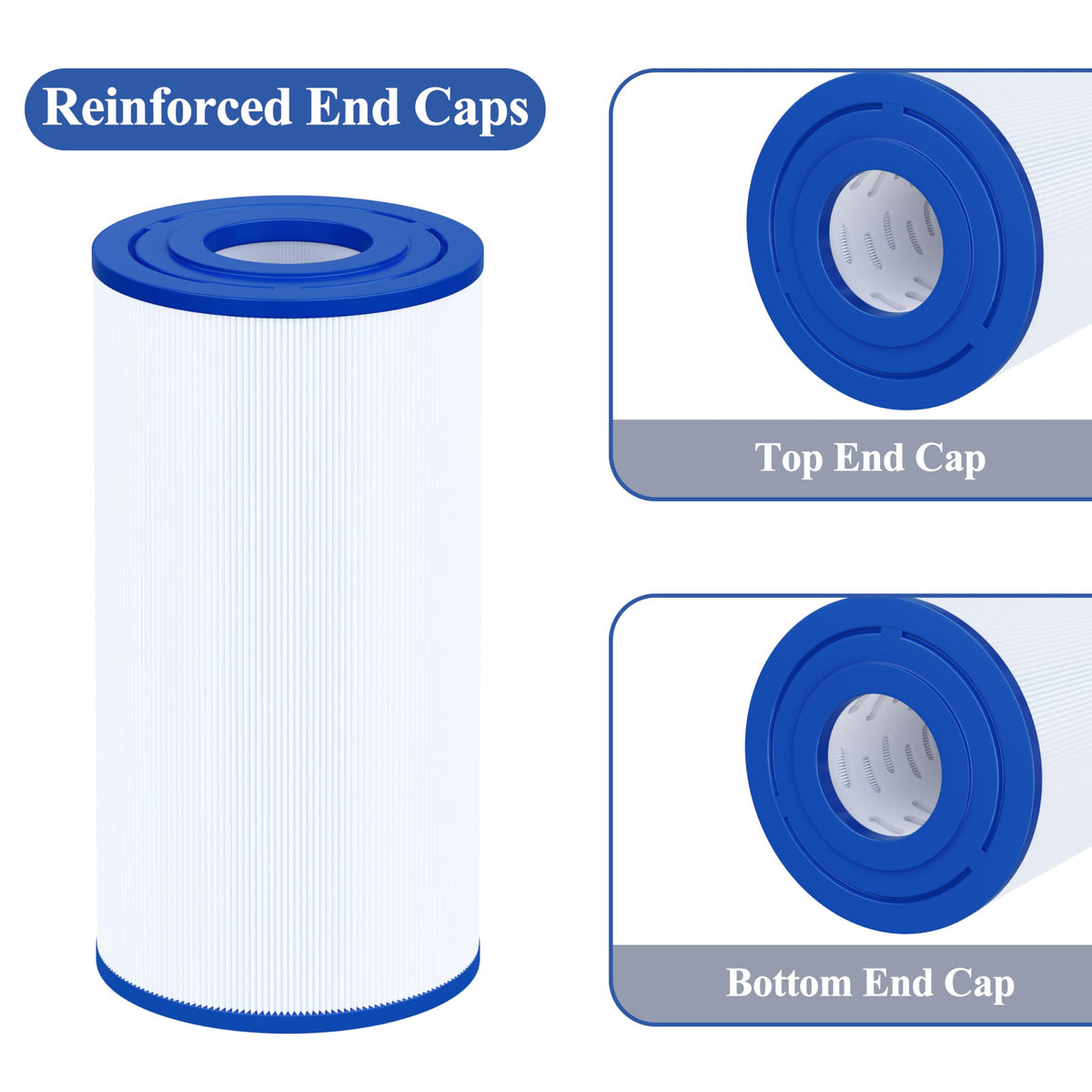 Cryspool 04061 filter - trilobal fiber close-up - advanced material for longevity.