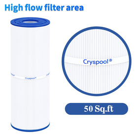 Cryspool 04075 filter in use supports clear water and steady flow
