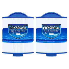Cryspool 05014 filter exterior view, durable shell for quick spa cartridge replacement.