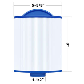 Cryspool 05014 filter trilobal fiber cross-section, higher capacity than standard fabrics.