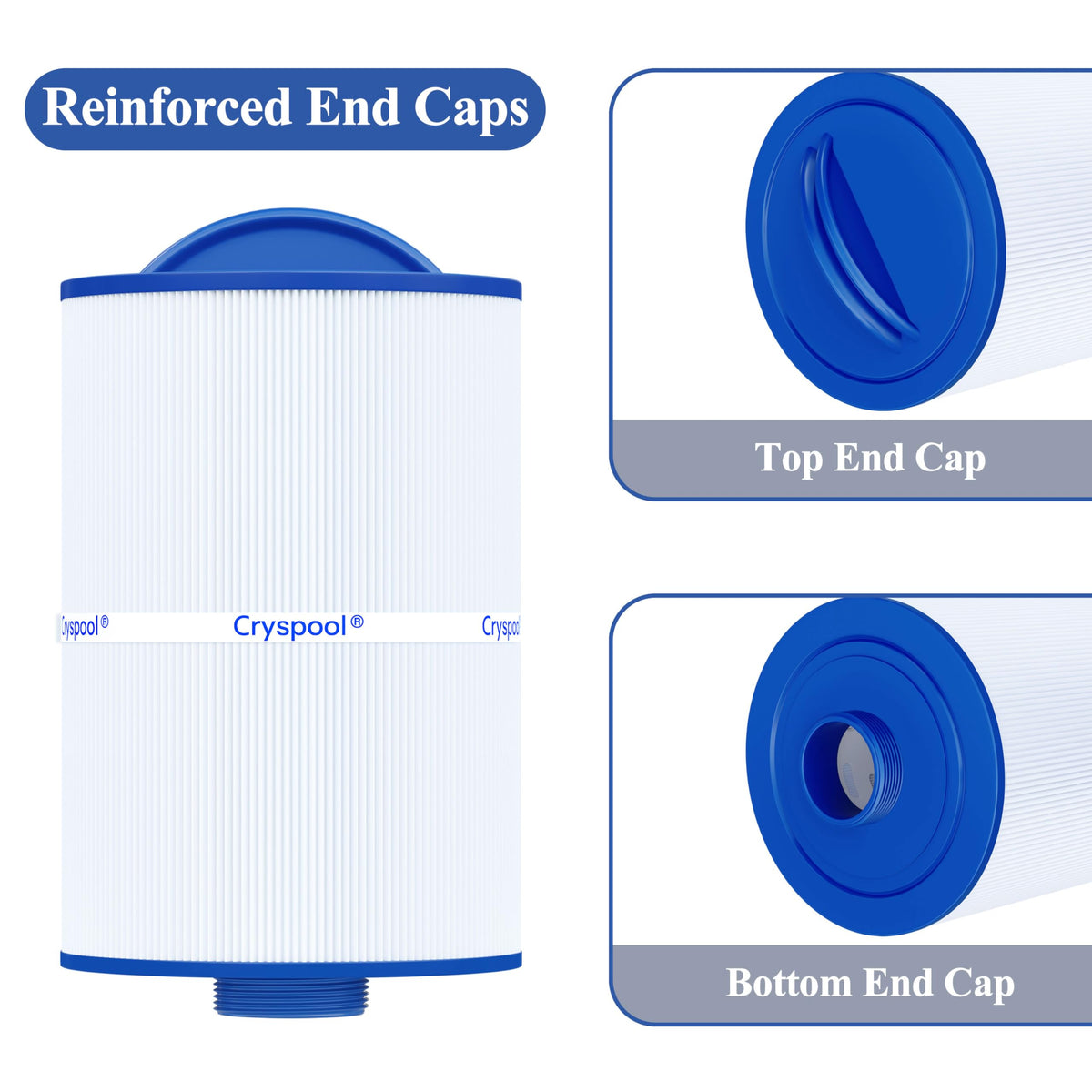 Cryspool 05015 35 sq ft filtration area for thorough spa water processing