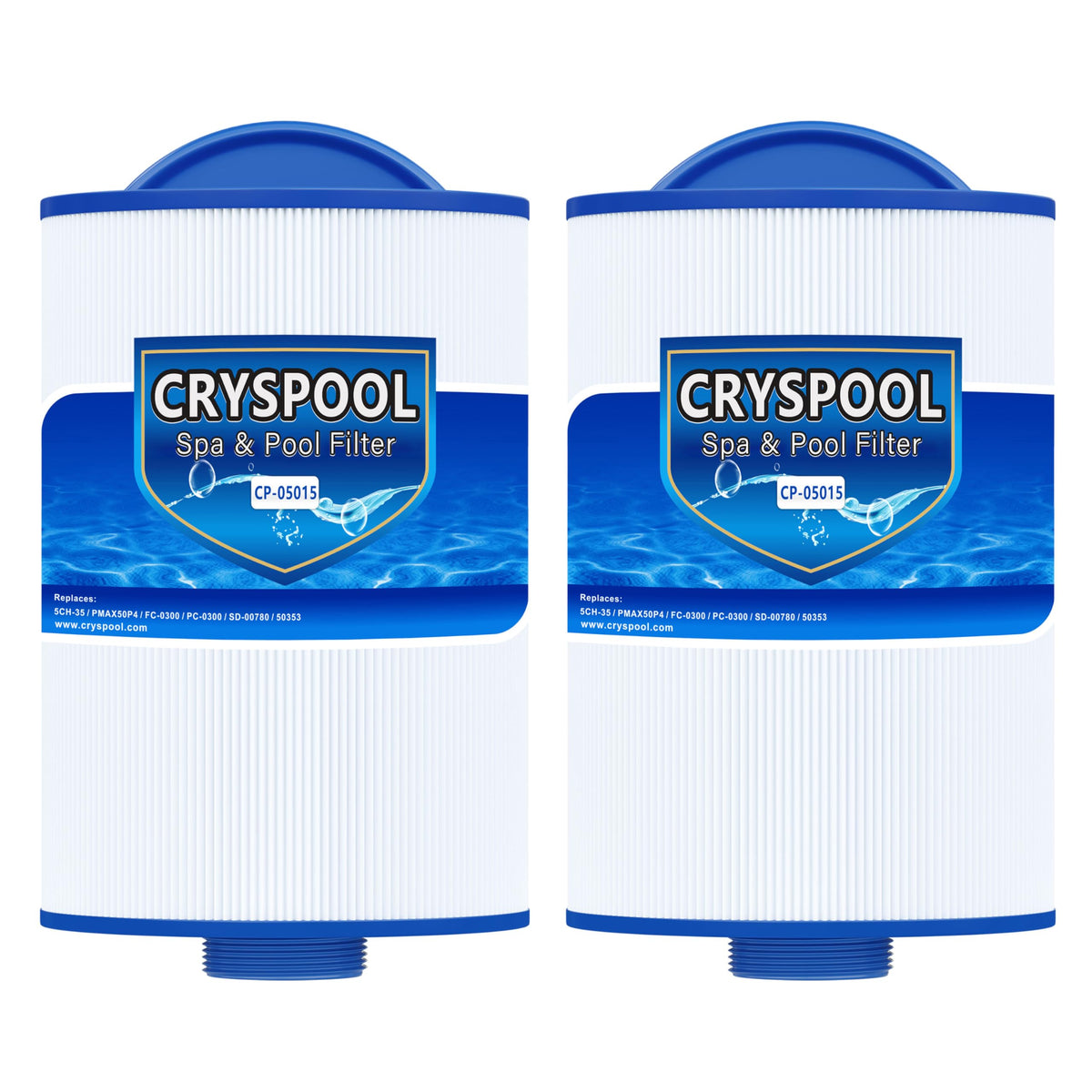 Cryspool 05015 spa filter with 8-inch length and easy grip for quick replacement