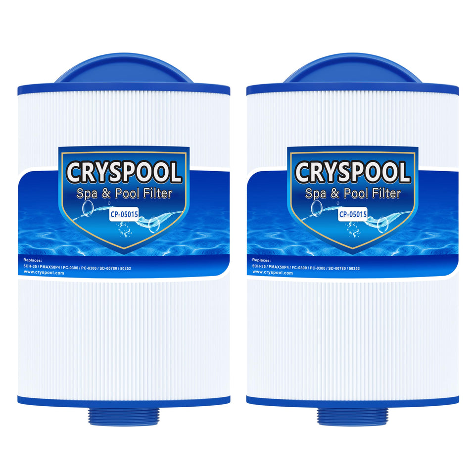 Cryspool 05015 spa filter with 8-inch length and easy grip for quick replacement