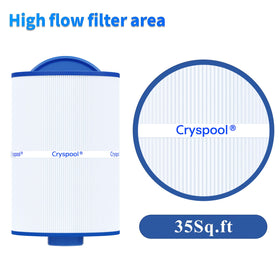 Cryspool 05015 trilobal fiber material for higher capacity and durability