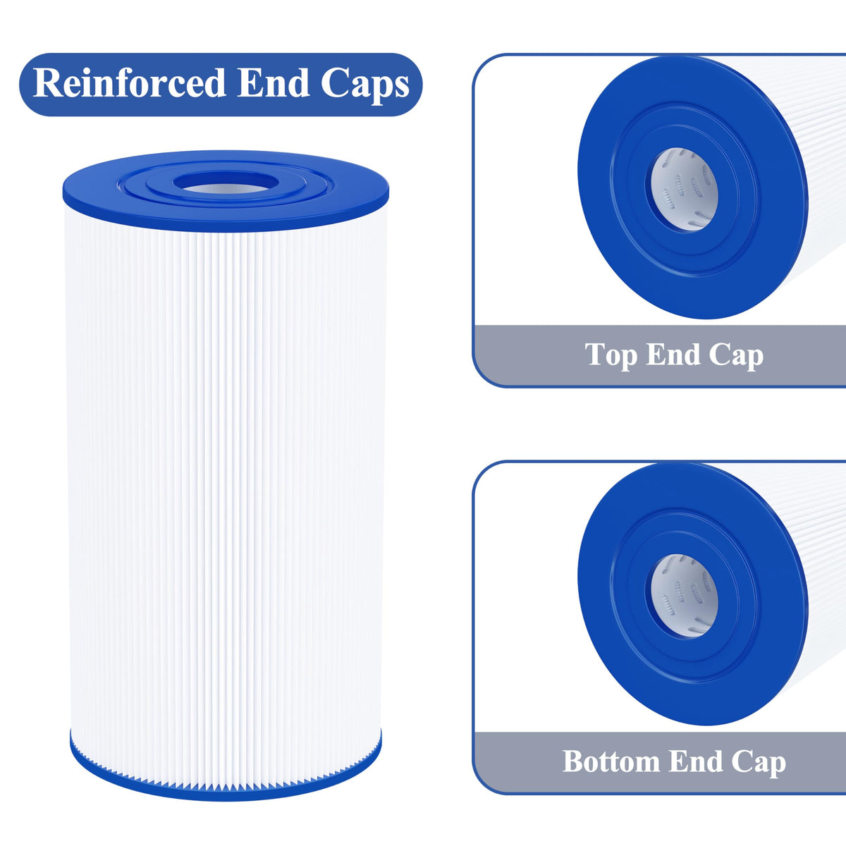 Cryspool 06016 filter with 30 sq ft filtration area for enhanced flow and dirt capture.