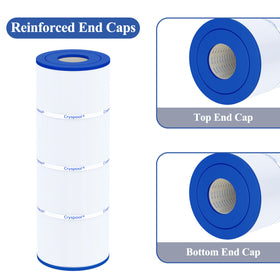 Cryspool 07069 filter structure showing easy cleaning features