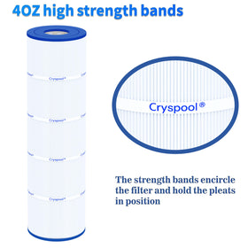 Cryspool 07072 filter cleaning process demonstrates effortless rinse and restoration.