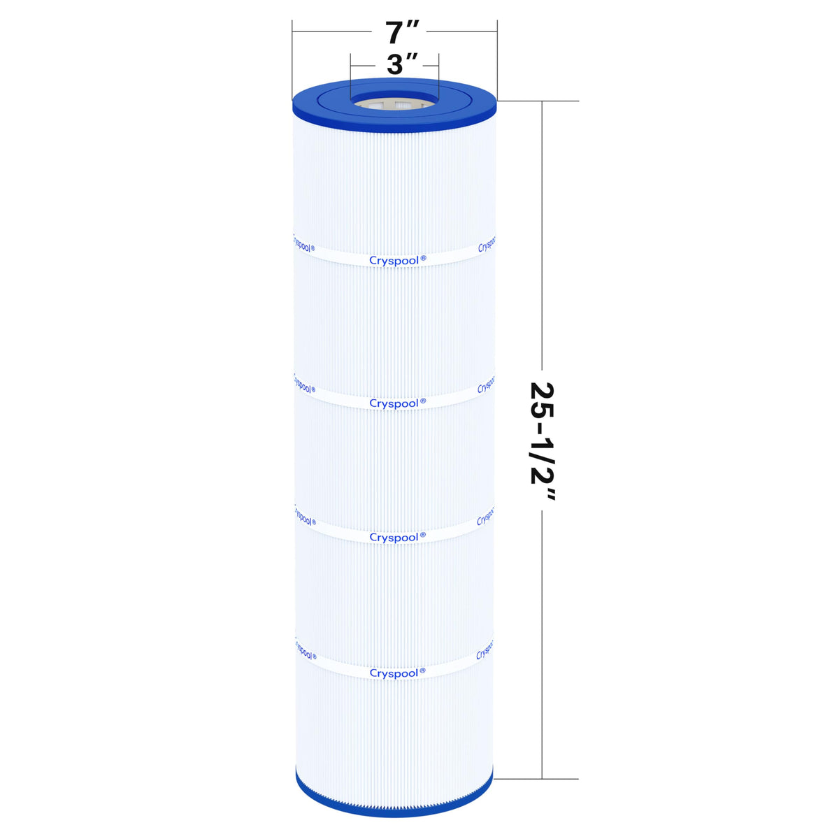 Cryspool 07072 filter material trilobal fibers designed for higher capacity and cleaning ease.