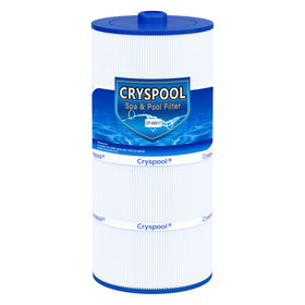 Cryspool 08017 filter cartridge, full view, enhanced spa filtration efficiency.