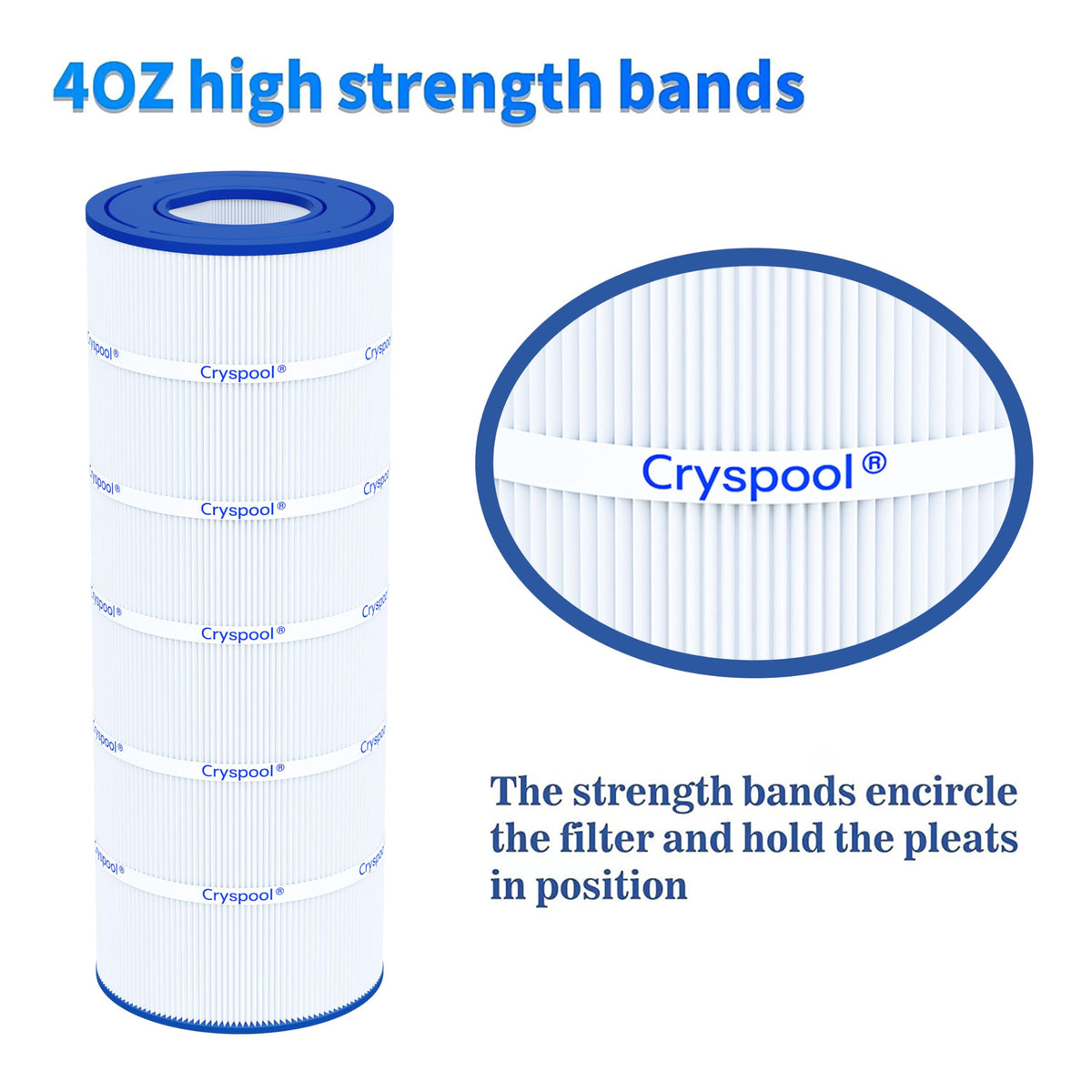 Cryspool 08032 compatible with PSR100 for consistent water clarity and straightforward cleaning.