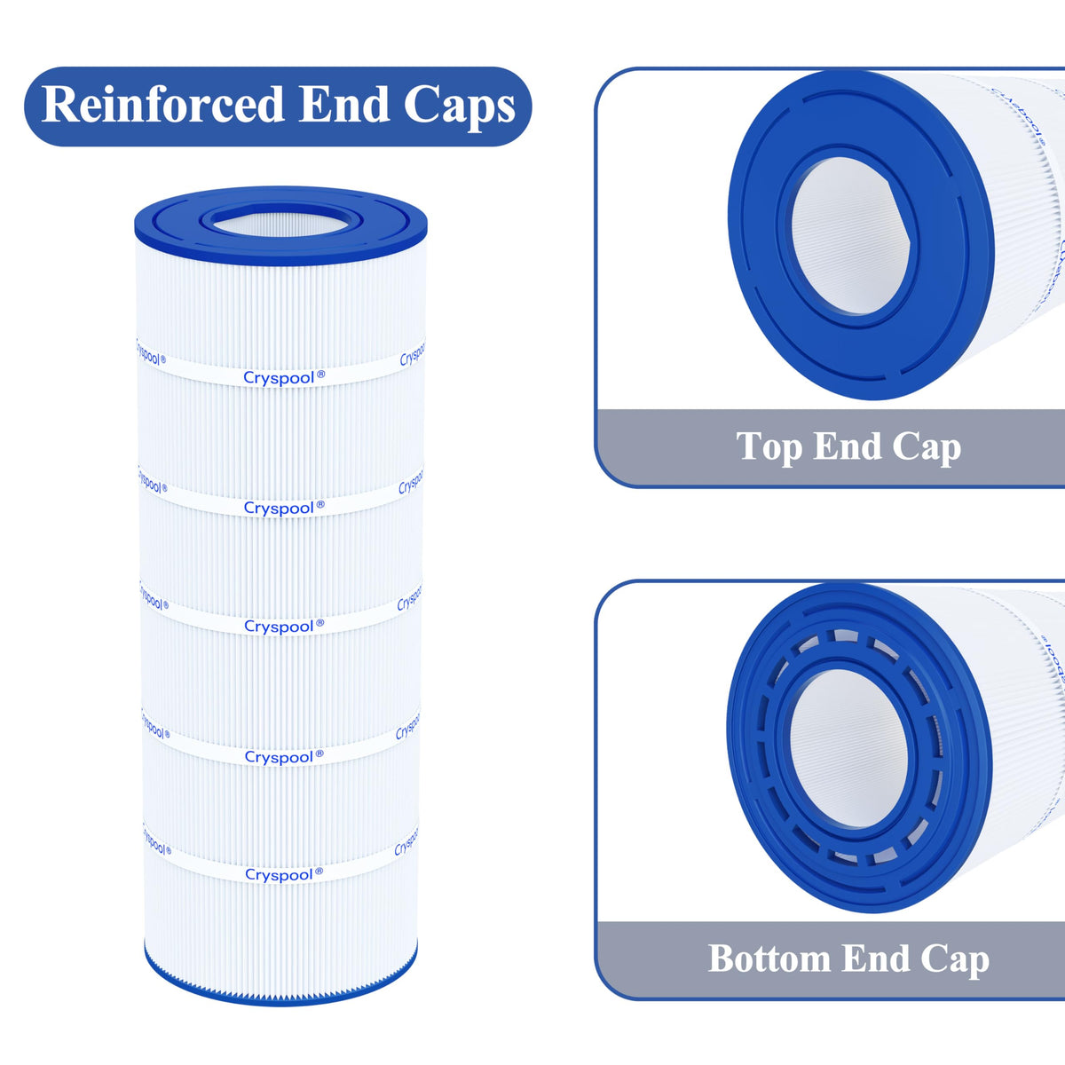 Cryspool 08032 compatible with T-100TX for steady flow and extended filter life.