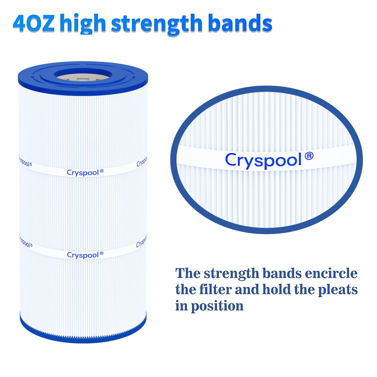 Cryspool 08046 filter easy-cleaning structure supports simple maintenance