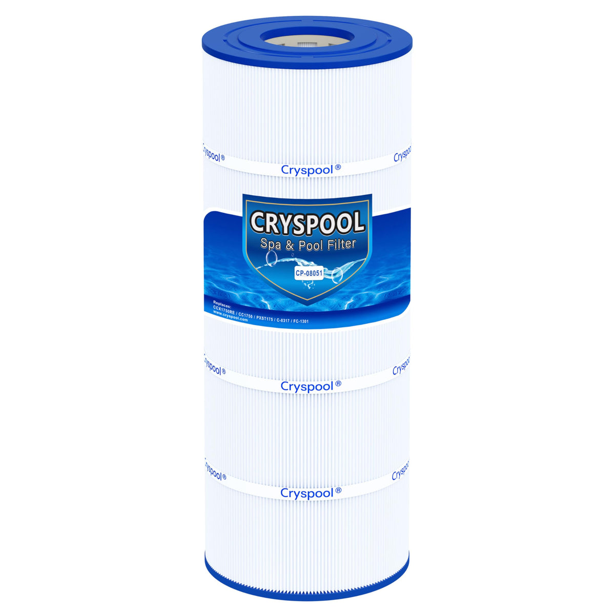 Cryspool 08051 filter compatible with XStream CC1750 improves water flow