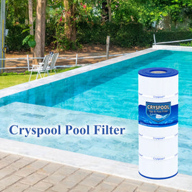 Cryspool compact-packaging fits standard pool filter housings.