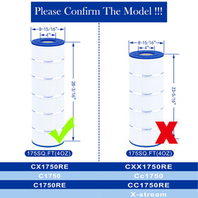 Cryspool 08060 filter diameter improves compatibility and filtration