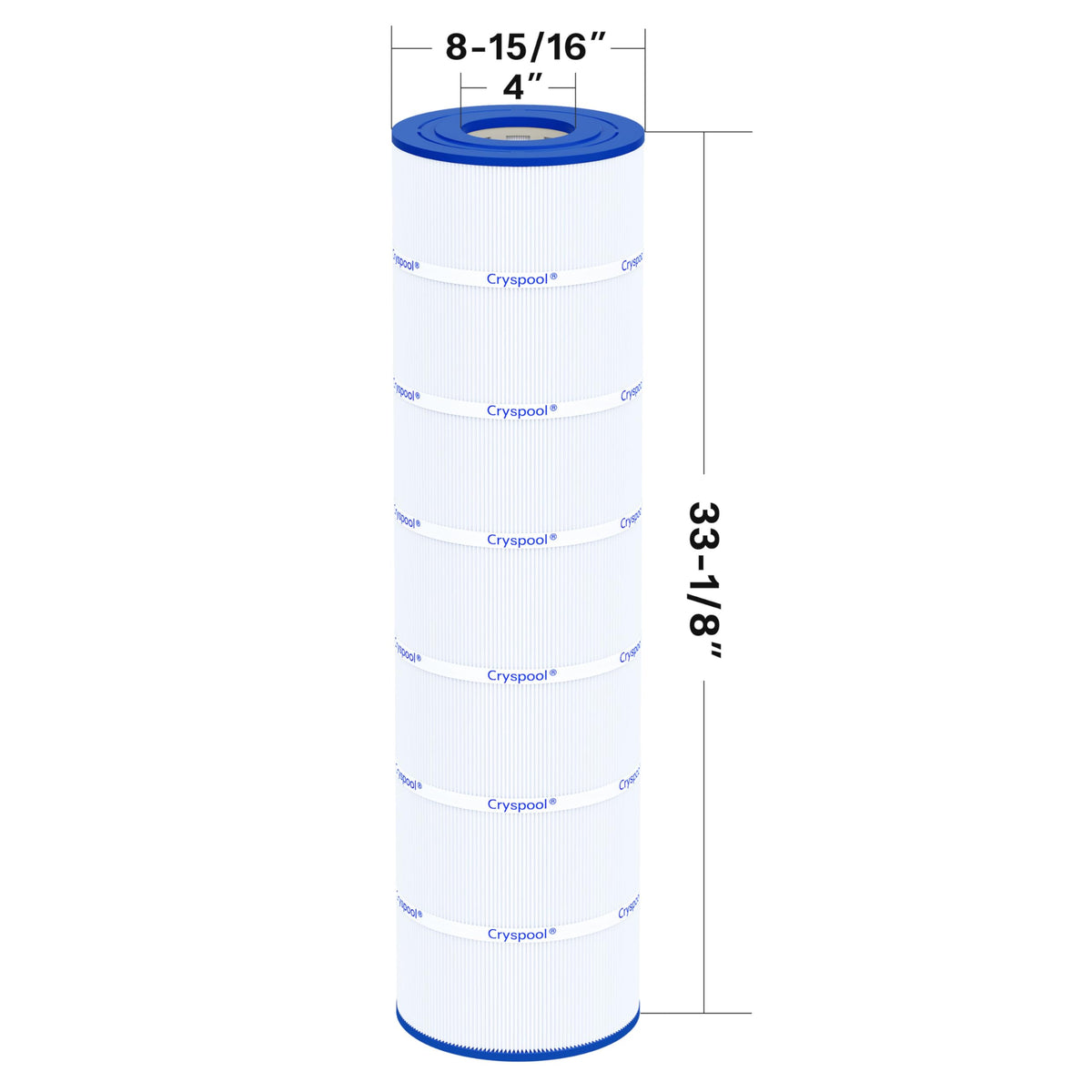 Cryspool 08063 filter top connection shows easy install compatibility with pool systems.
