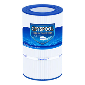 Cryspool 09022 filter compatibility close-up showing high-capacity filtration for pools