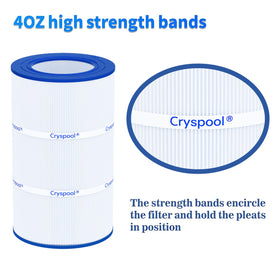 Cryspool 09022 filter end-cap structure ensures sturdy alignment during filtration