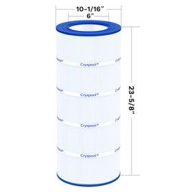 Cryspool 09028 filter 100 sq ft filtration area promotes efficient circulation