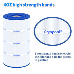 Cryspool 100 sq ft filtration area supports thorough water processing