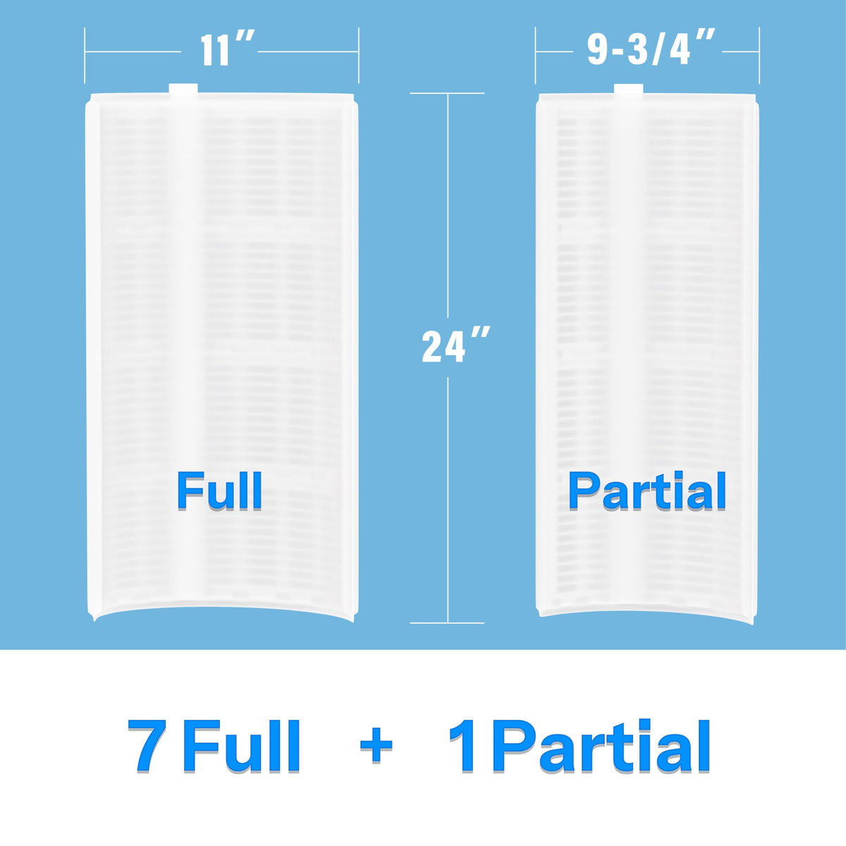 Cryspool 1004 DE filter seven full grids demonstrate expanded filtration surface.