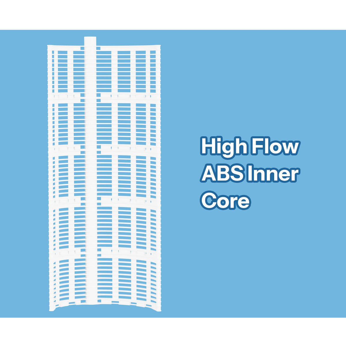 Cryspool 1005 DE filter provides 60 sq ft filtration area for efficient cycles.
