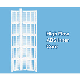 Cryspool 1005 DE filter provides 60 sq ft filtration area for efficient cycles.