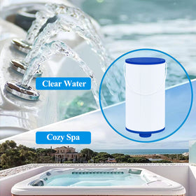 Cryspool 2402 filter two-pack packaging ready for replacement in spas.