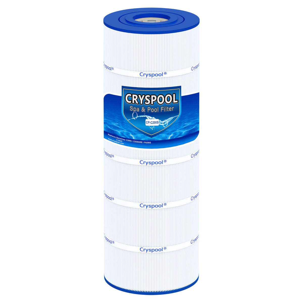 Cryspool C200S filter assembly fits CX200XRE and SwimClear systems for dependable pool filtration.