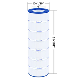 Cryspool end caps and pleats ensure sturdy fit and long-lasting service