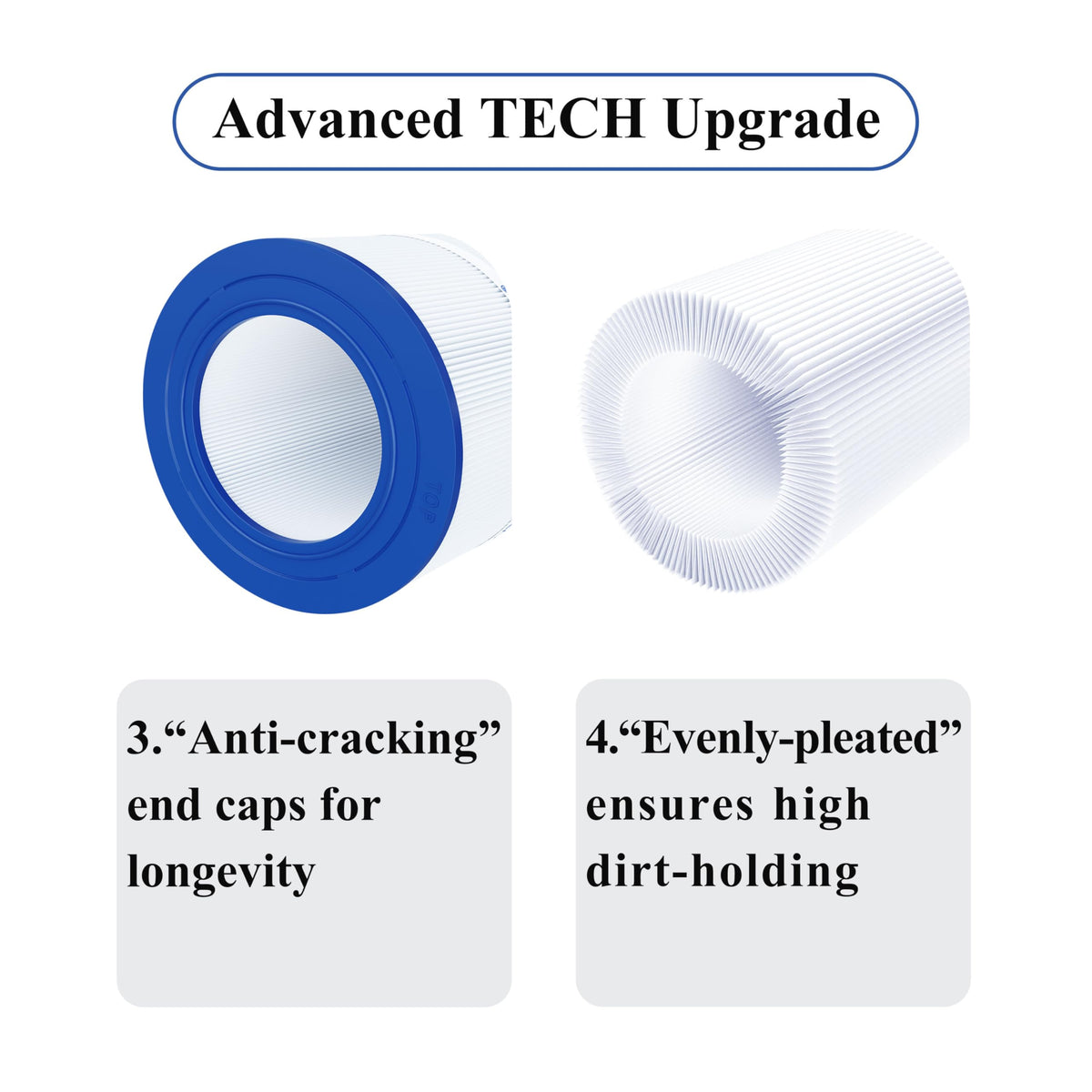 Cryspool pleat-filter structure highlights deep filtration paths