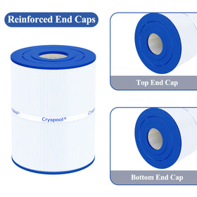 Cryspool pleated design allows deep penetration of impurities during wash