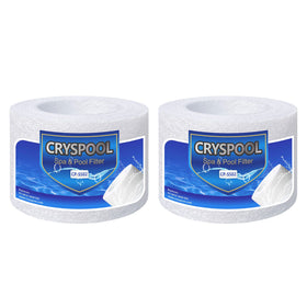 Cryspool S502 filter assembly with end caps for reliable spa filtration