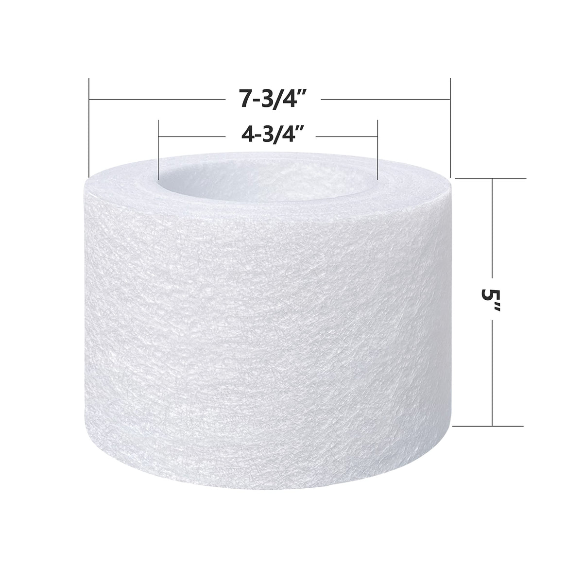 Cryspool S502 filter pleats close-up showing high-density filtration material