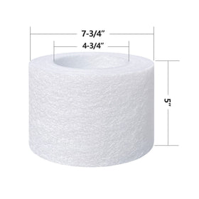 Cryspool S502 filter pleats close-up showing high-density filtration material