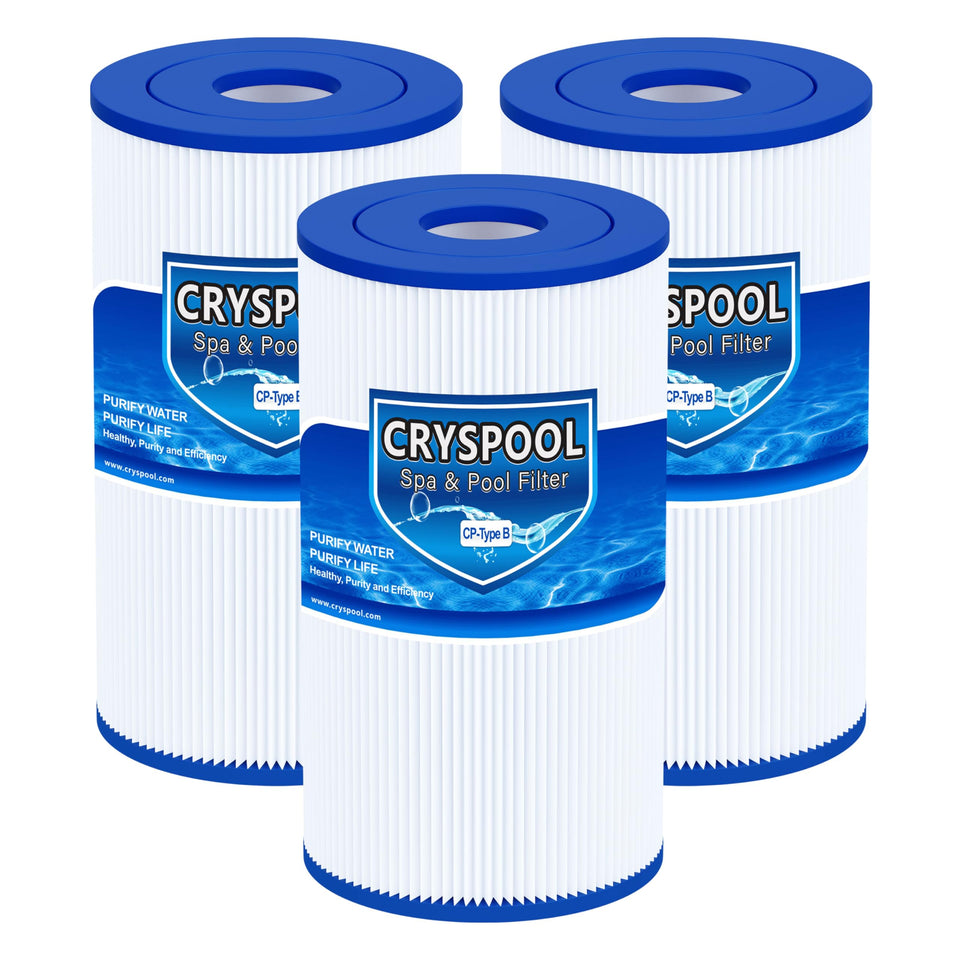 Cryspool Type B filter showing 29005E compatibility for efficient pool filtration.