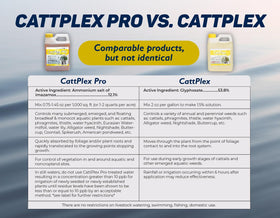 Crystal Blue CattPlex Pro lake application demonstrates precise weed targeting near shoreline.