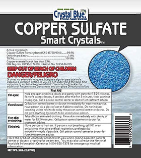 Lakeside scene with Crystal Blue algaecide for pond control.